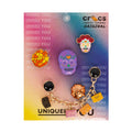 Crocs Dia De Los Muertos Mix 5 Pack Metal & Acrylic Jibbitz - Comfortable Lightweight Slip-On Clogs Shoes Unisex Non-Slip Waterproof