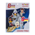 Crocs Gundam 5 Pack Jibbitz - Comfortable Lightweight Slip-On Clogs Shoes Unisex Non-Slip Waterproof