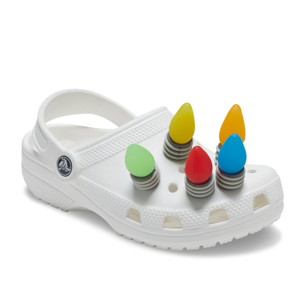 Crocs LED Holiday Lights 5 Pack Jibbitz - Comfortable Lightweight Slip-On Clogs Shoes Unisex Non-Slip Waterproof