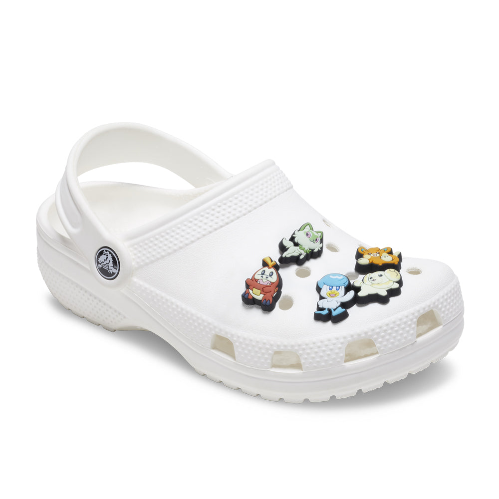 Crocs Pokemon Paldea 5 Pack Jibbitz - Comfortable Lightweight Slip-On Clogs Shoes Unisex Non-Slip Waterproof