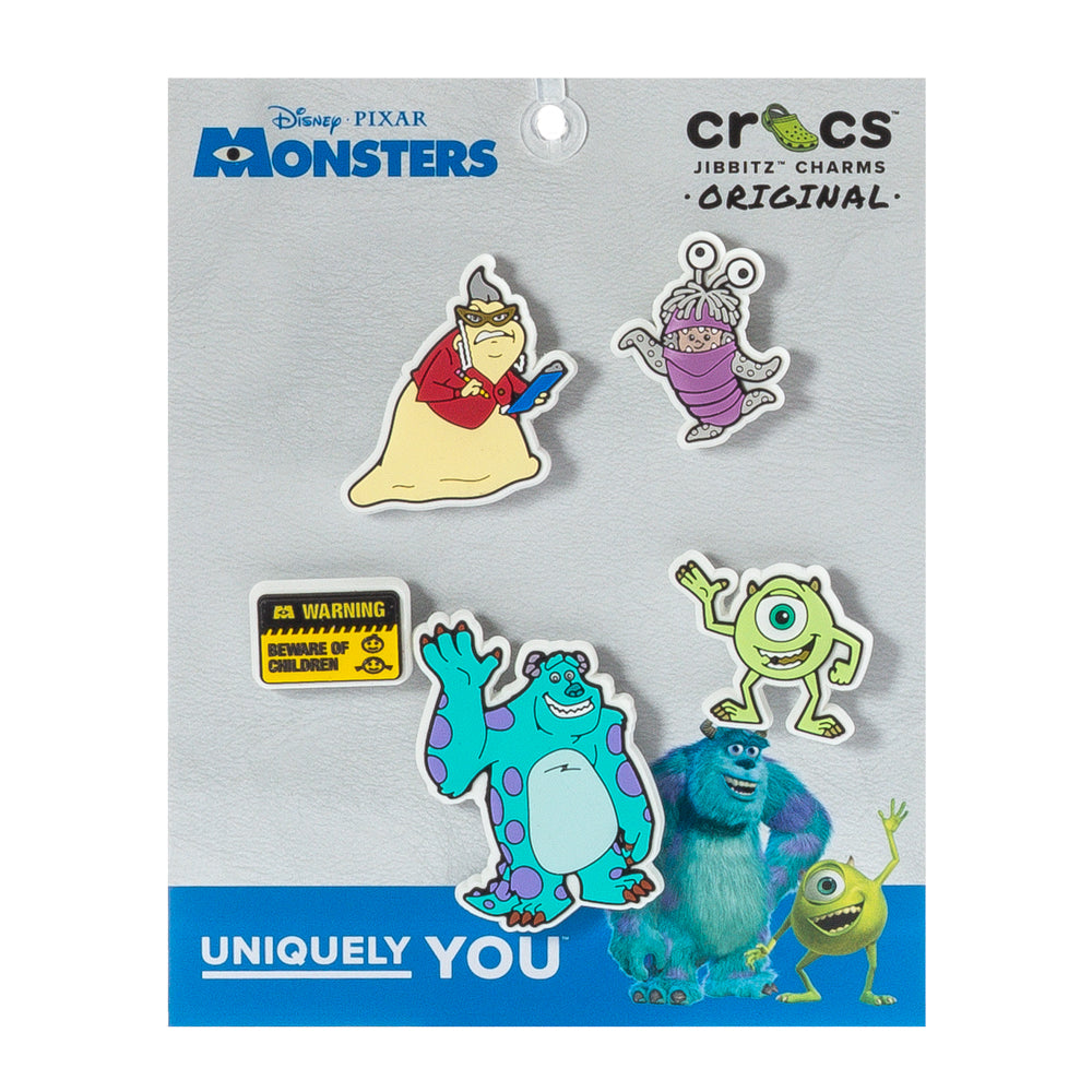 Crocs Monsters Inc 5 Pack Jibbitz - Comfortable Lightweight Slip-On Clogs Shoes Unisex Non-Slip Waterproof