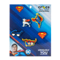 Crocs Superman 5 Pack Jibbitz - Comfortable Lightweight Slip-On Clogs Shoes Unisex Non-Slip Waterproof