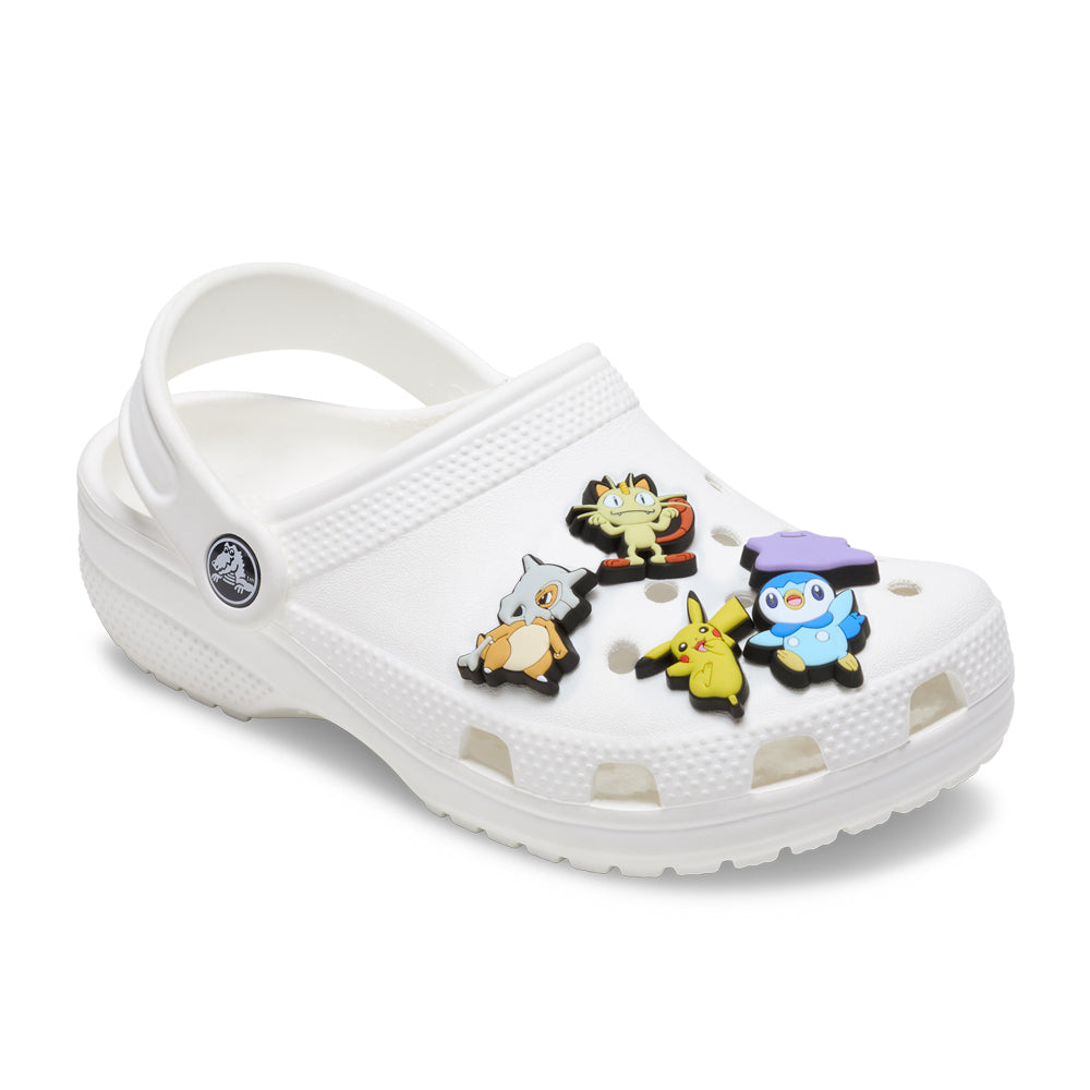 Crocs Pokemon Variety 5 Pack Jibbitz - Comfortable Lightweight Slip-On Clogs Shoes Unisex Non-Slip Waterproof