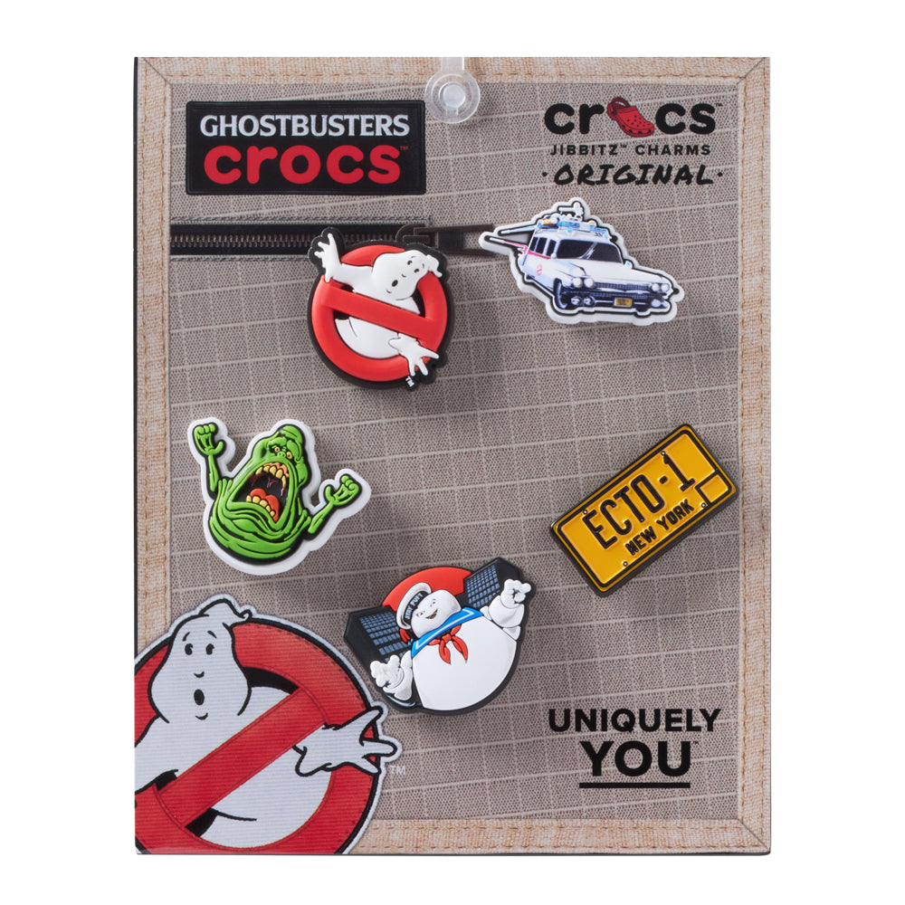 Crocs Ghostbusters 5 Pack Jibbitz - Comfortable Lightweight Slip-On Clogs Shoes Unisex Non-Slip Waterproof