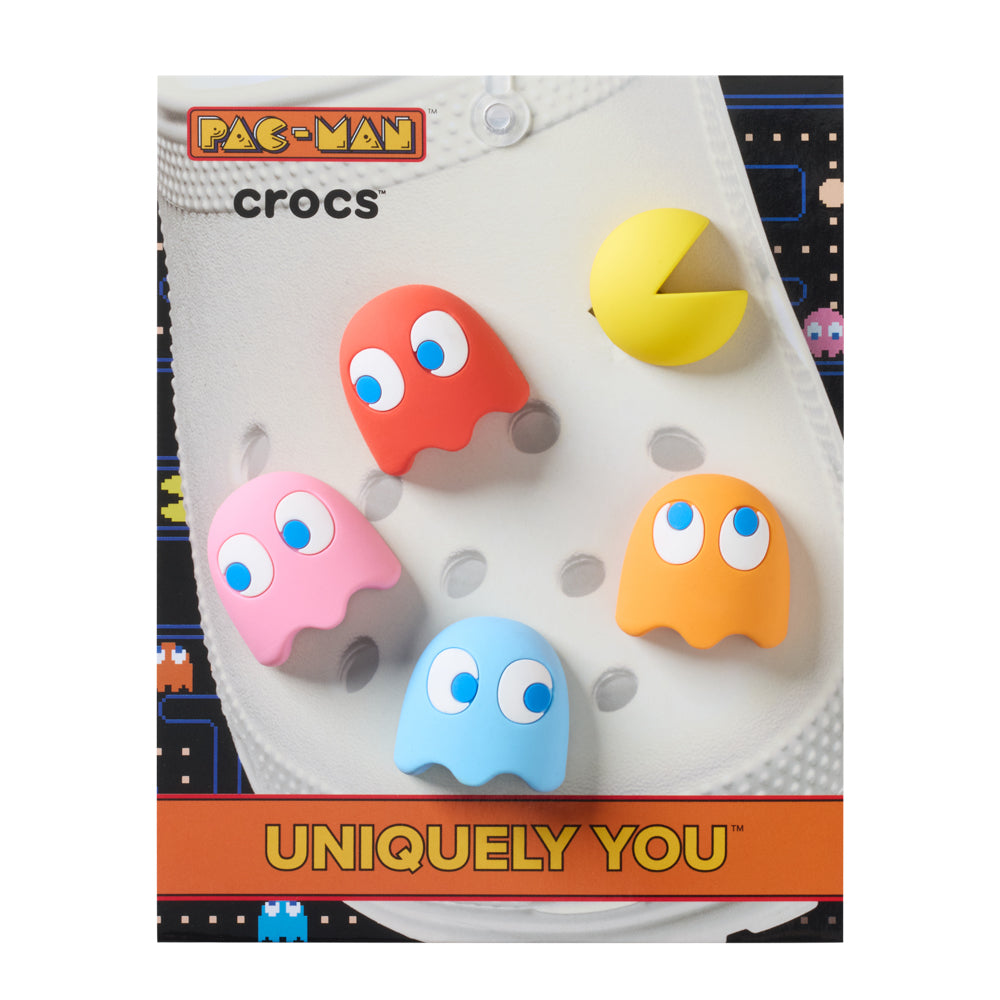 Crocs Pacman II 5 Pack Jibbitz - Comfortable Lightweight Slip-On Clogs Shoes Unisex Non-Slip Waterproof