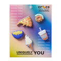 Crocs Funny Foods 5 Pack Jibbitz - Comfortable Lightweight Slip-On Clogs Shoes Unisex Non-Slip Waterproof
