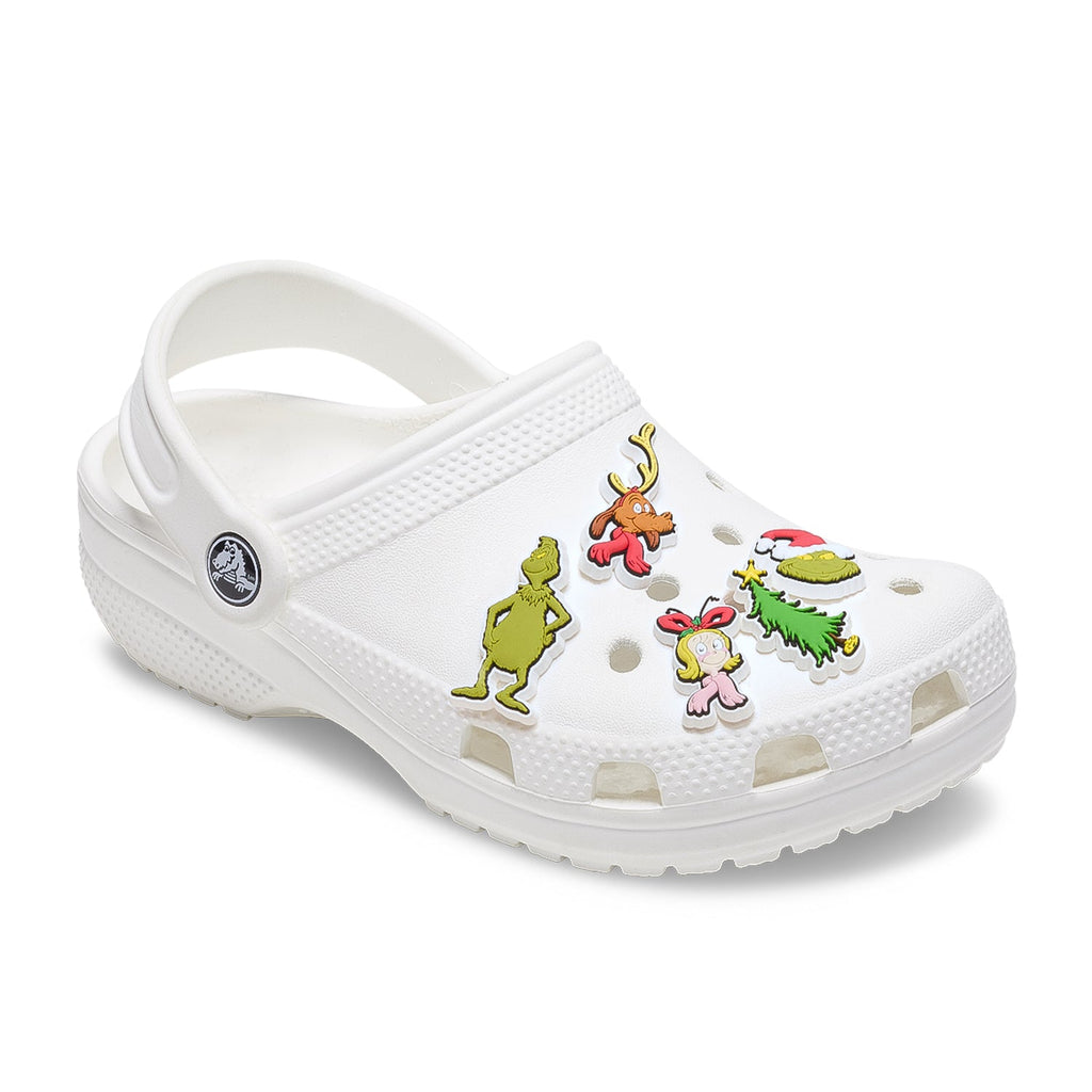 Crocs The Grinch 5 Pack Jibbitz - Comfortable Lightweight Slip-On Clogs Shoes Unisex Non-Slip Waterproof
