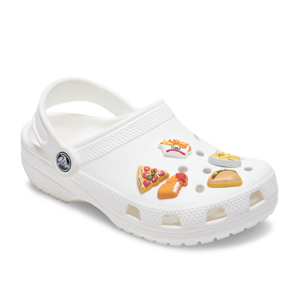 Crocs Favorite Foods 5 Pack Jibbitz - Comfortable Lightweight Slip-On Clogs Shoes Unisex Non-Slip Waterproof