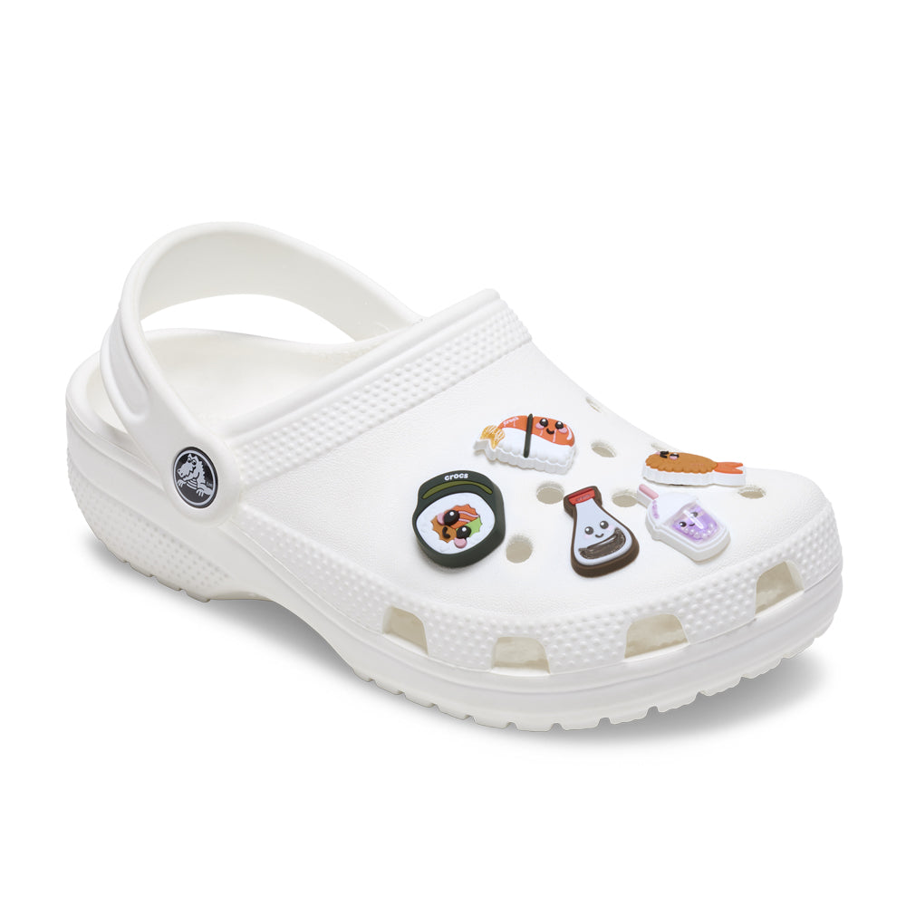 Crocs Sushi Dinner 5 Pack Jibbitz - Comfortable Lightweight Slip-On Clogs Shoes Unisex Non-Slip Waterproof