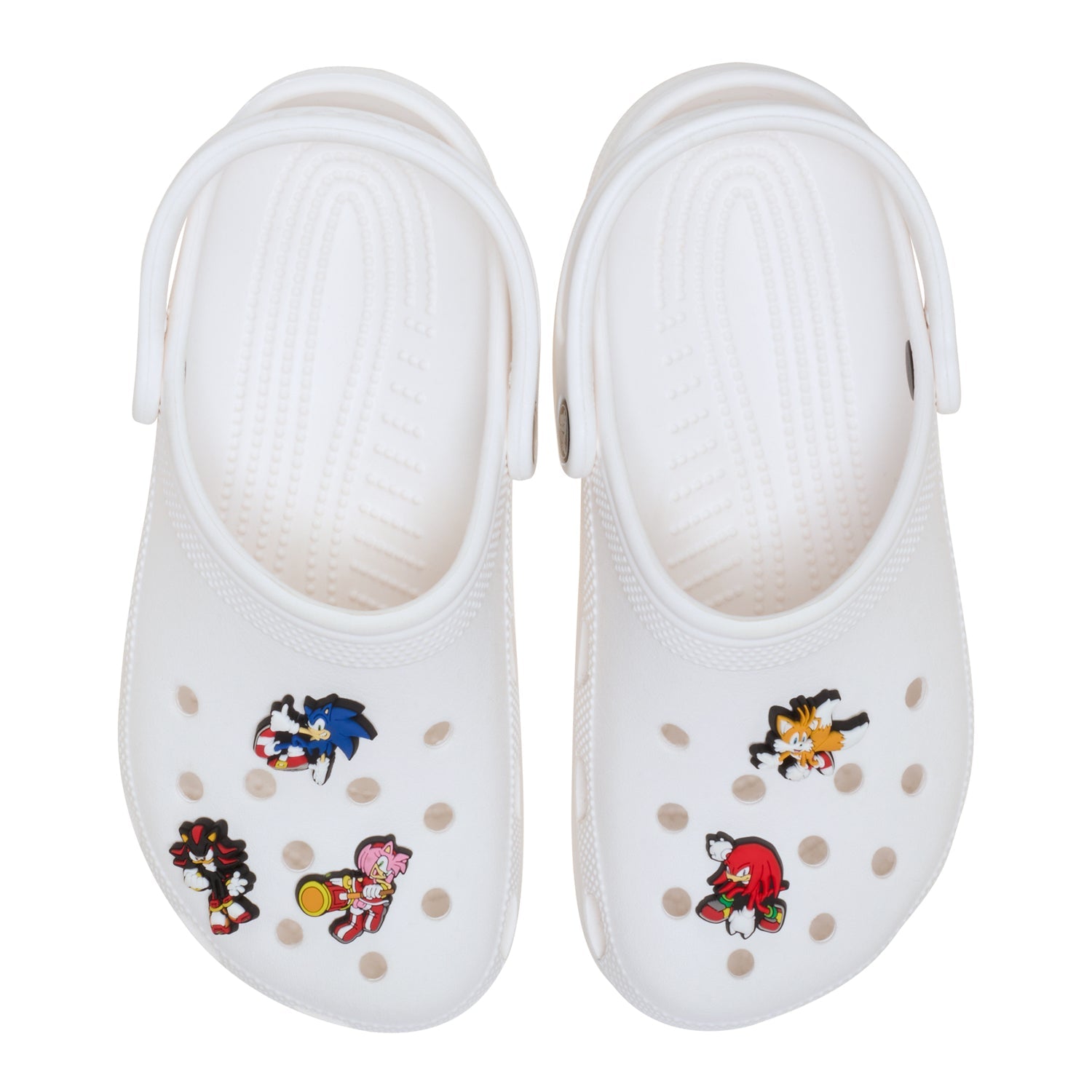 Crocs Sonic the Hedgehog 5 Pack Jibbitz - Comfortable Lightweight Slip-On Clogs Shoes Unisex Non-Slip Waterproof