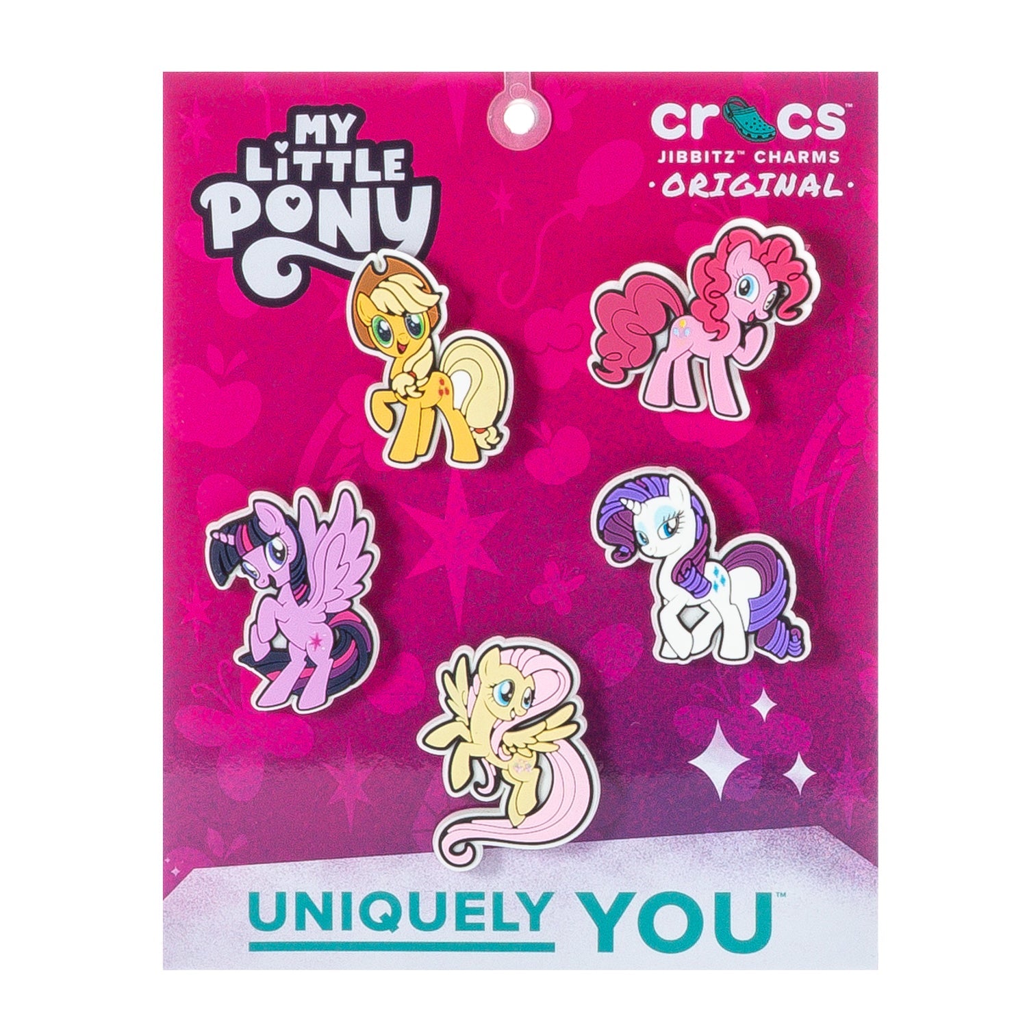 Crocs My Little Pony Magic 5 Pack Jibbitz - Comfortable Lightweight Slip-On Clogs Shoes Unisex Non-Slip Waterproof