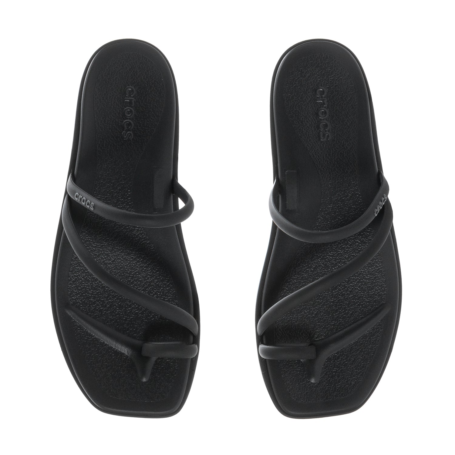 Crocs Miami Toe Loop Sandal - Womens - Comfortable Lightweight Slip-On Clogs Shoes Unisex Non-Slip Waterproof