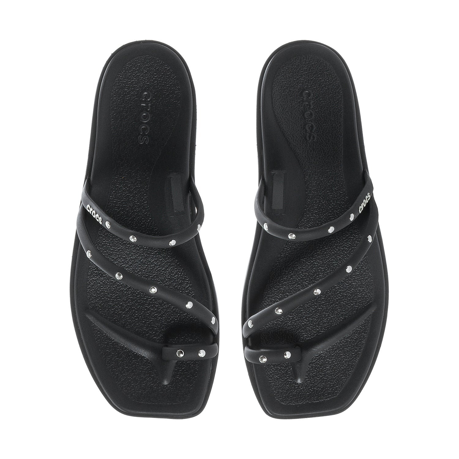 Crocs Miami Toe Loop Sandal - Womens - Comfortable Lightweight Slip-On Clogs Shoes Unisex Non-Slip Waterproof