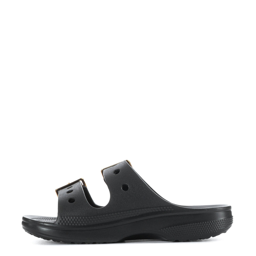 Crocs Saturday Metallic Buckle Sandal - Womens - Comfortable Lightweight Slip-On Clogs Shoes Unisex Non-Slip Waterproof