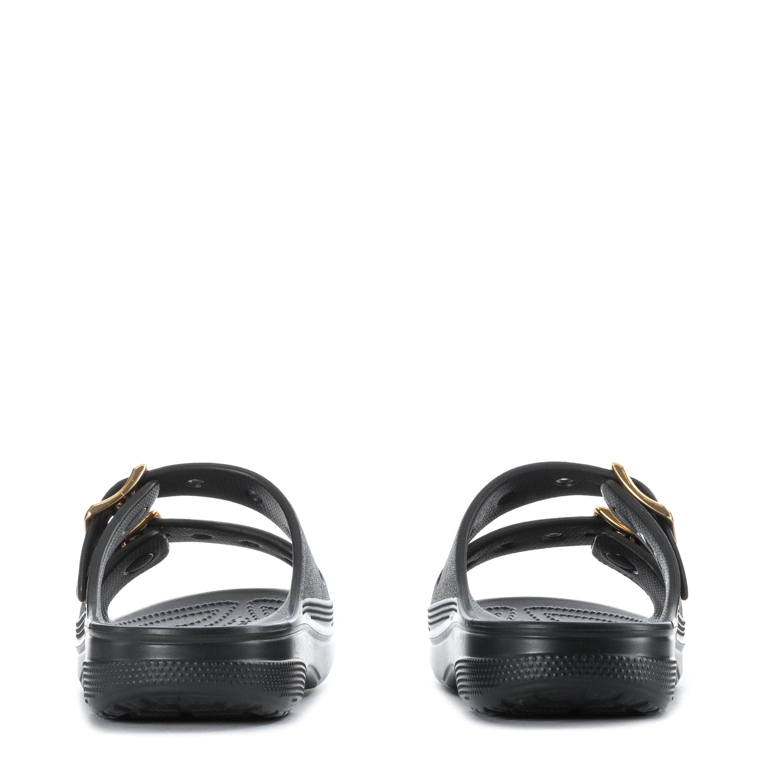 Crocs Saturday Metallic Buckle Sandal - Womens - Comfortable Lightweight Slip-On Clogs Shoes Unisex Non-Slip Waterproof